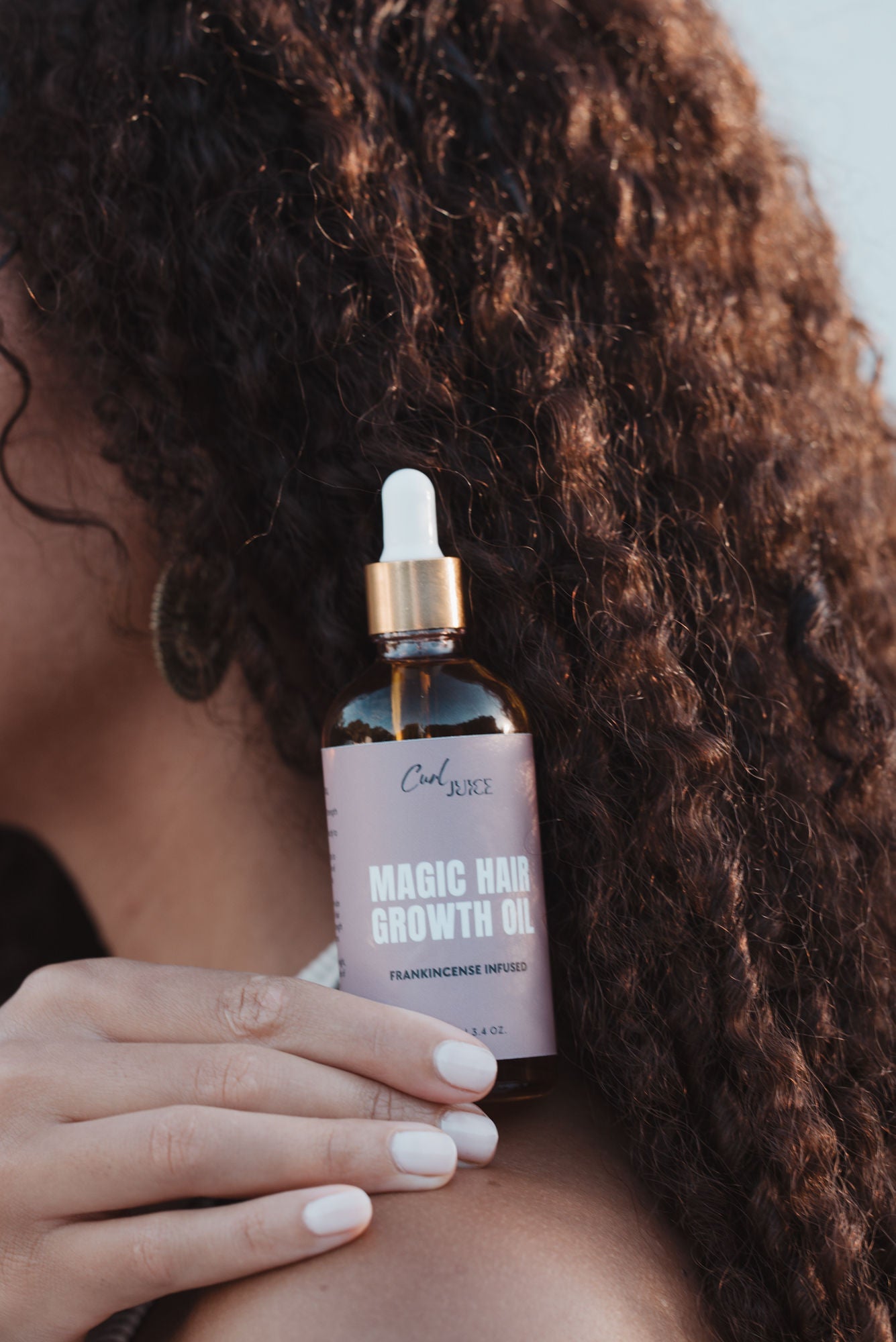 Before and after results with Magic Hair Growth Oil